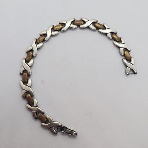 Sterling Silver Taxco X 7.25" Bracelet